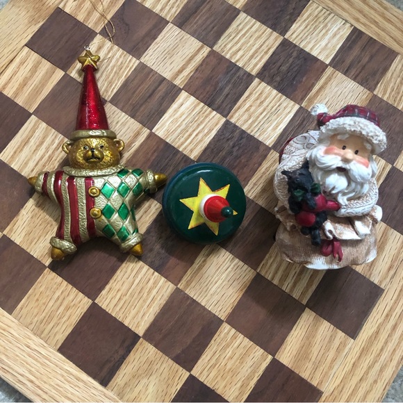 Christmas Bundle of 3 qty Includes Teddy Bear , spinning top and Santa - Picture 3 of 16